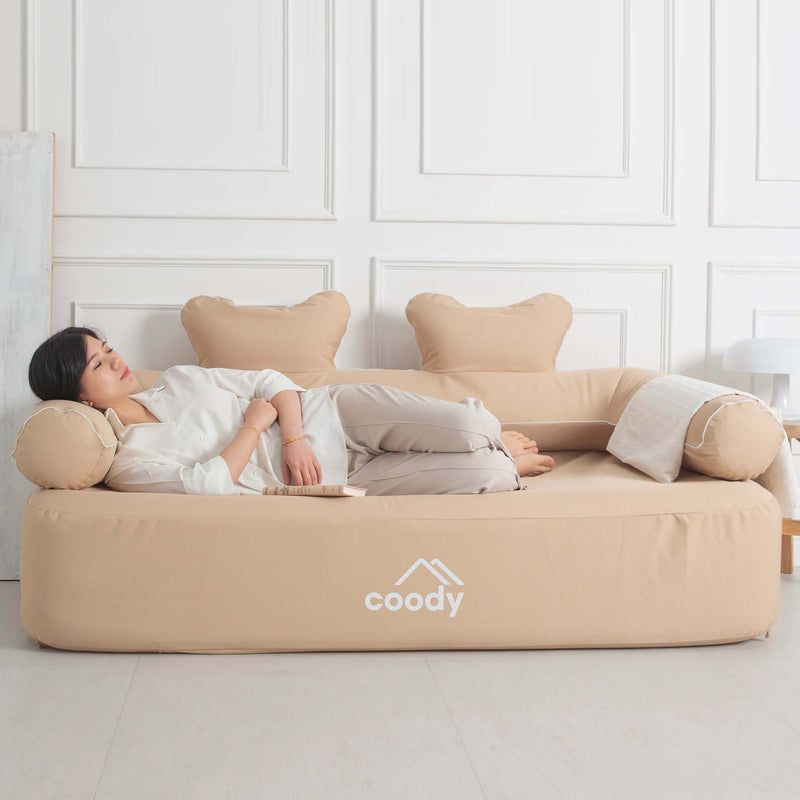 Coody Air Sofa Beige – Inflatable Camping Couch