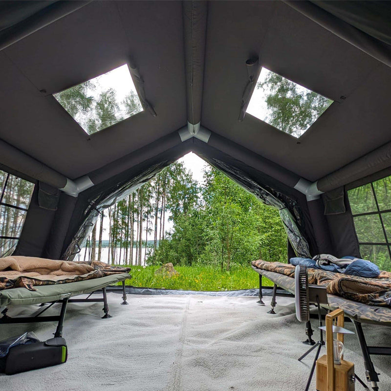 Coody 17.2 (Koala-7) Black Large Inflatable Tent for Camping (2-10 person)