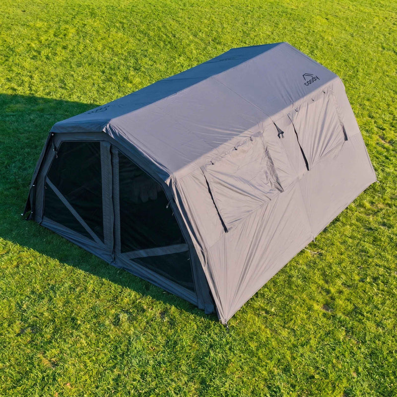 Coody Familia AirTent 17.2 PRO Gray (2-10 Person)+Electric Pump+TPU Door Gray+Ground Sheet