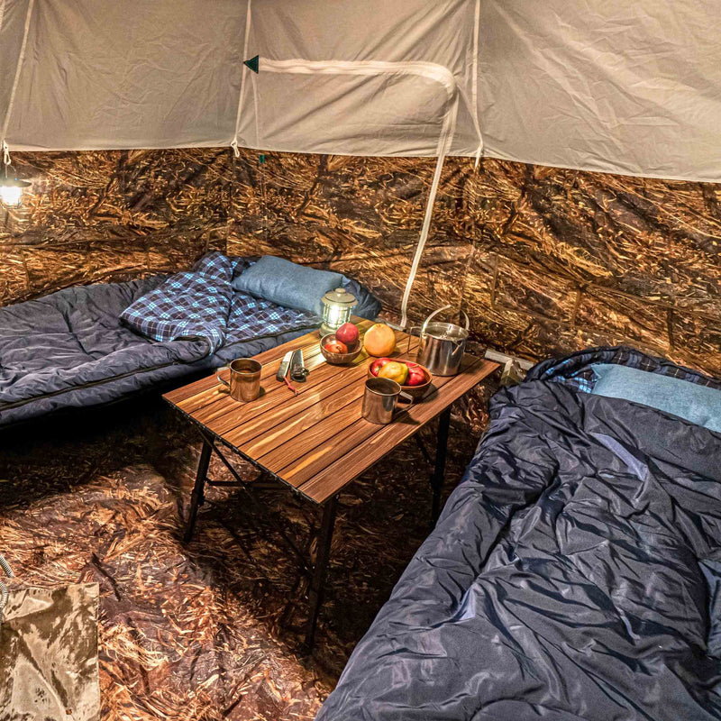 RBM Outdoors UP-2 - All-Seasons Double Layer Hot Tent for 2-4 person