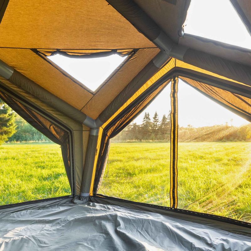 Coody Hub Shelter Forest Green- Inflatable Tent for Camping (2-6 Person)