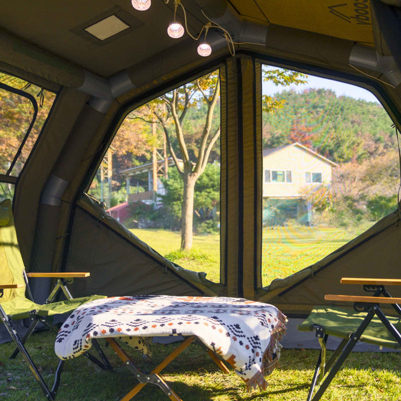 Coody Familia AirTent 17.2 Pro Forest Green- Inflatable Tent for Camping (2-10 Person)