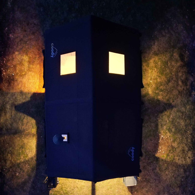 Coody 17.2 Black (2-10 person)+ RBM Wood Stove Caminus M