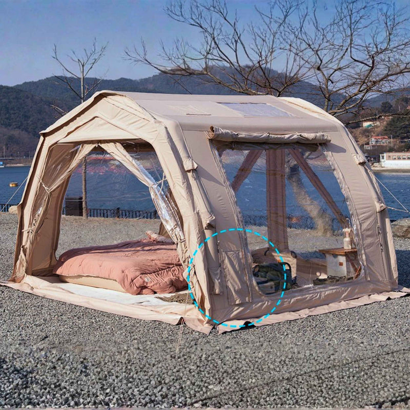 Coody 10.0 PRO Beige Premium Inflatable Canvas Tent for 2–4 Campers