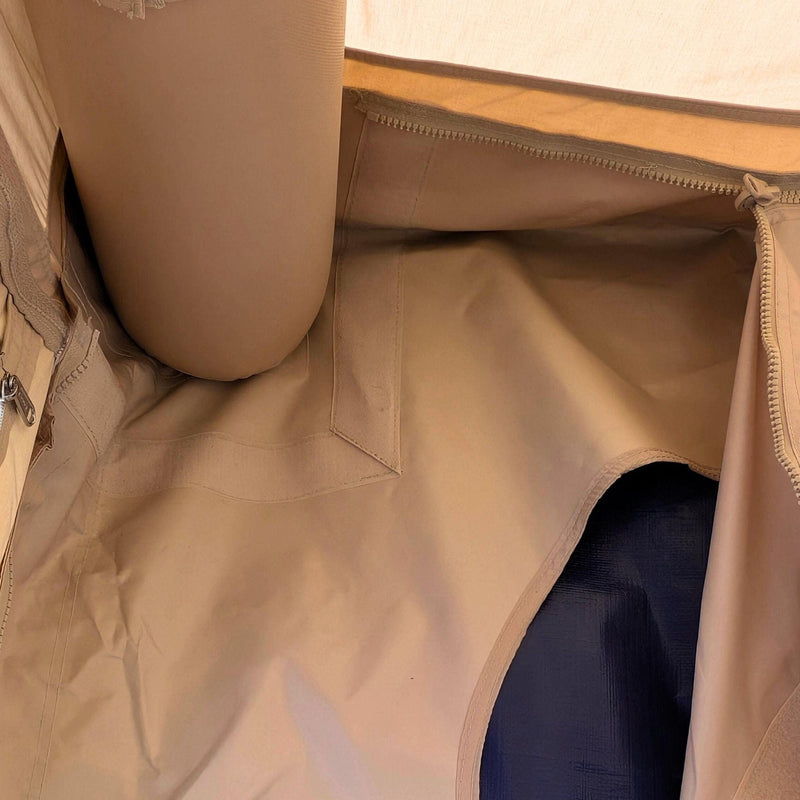 Coody 10.0 Beige  (2-4 person) Camping Bundle – Tent, PVC Ground Sheet, Carpet & Pump