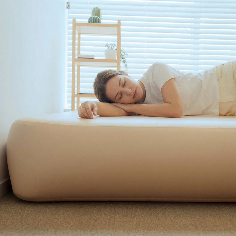 Coody Coreo Air Mattress Single (105 × 200 × 35 cm) – Structured Air Block Inflatable Bed, Compact Pack Design