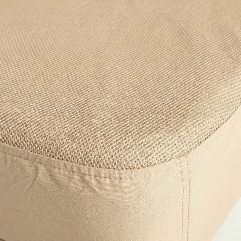 Coody Air Mattress Beige King (197×184×35 cm) – Premium Air Bed with Built-in Pump