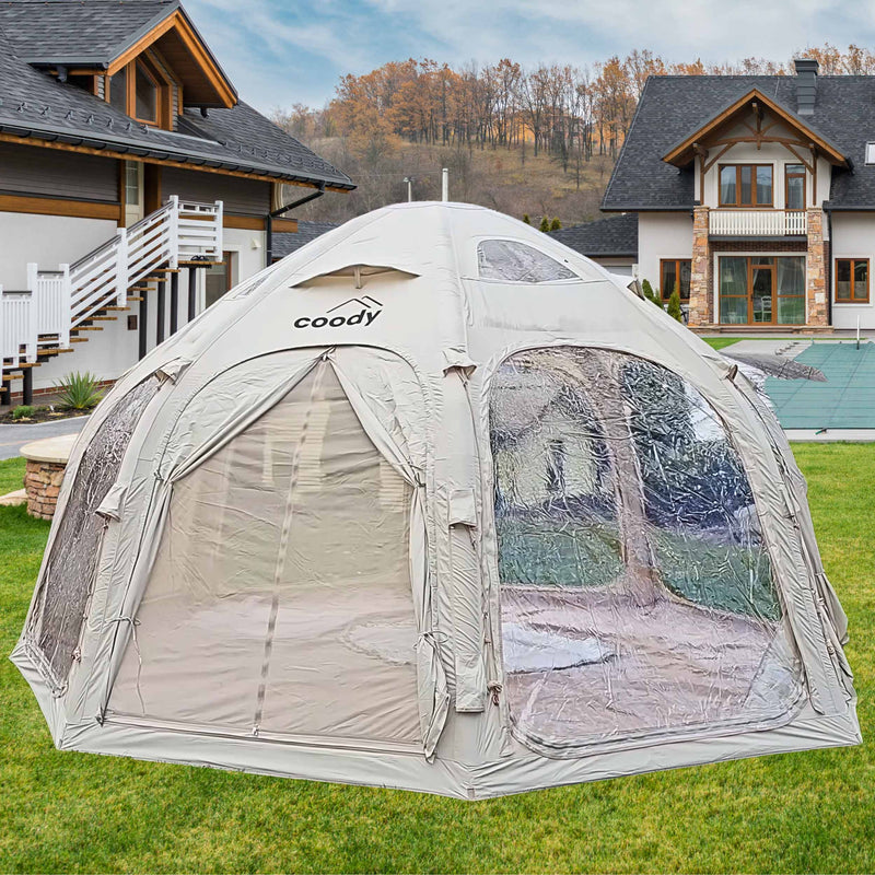 Coody Aurora Dome Beige - Luxury Inflatable Tent (2-4 person)