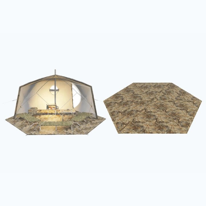 RBM Three-Layer Floor for Hexagon Tent | Insulated 4-Season Camping Base