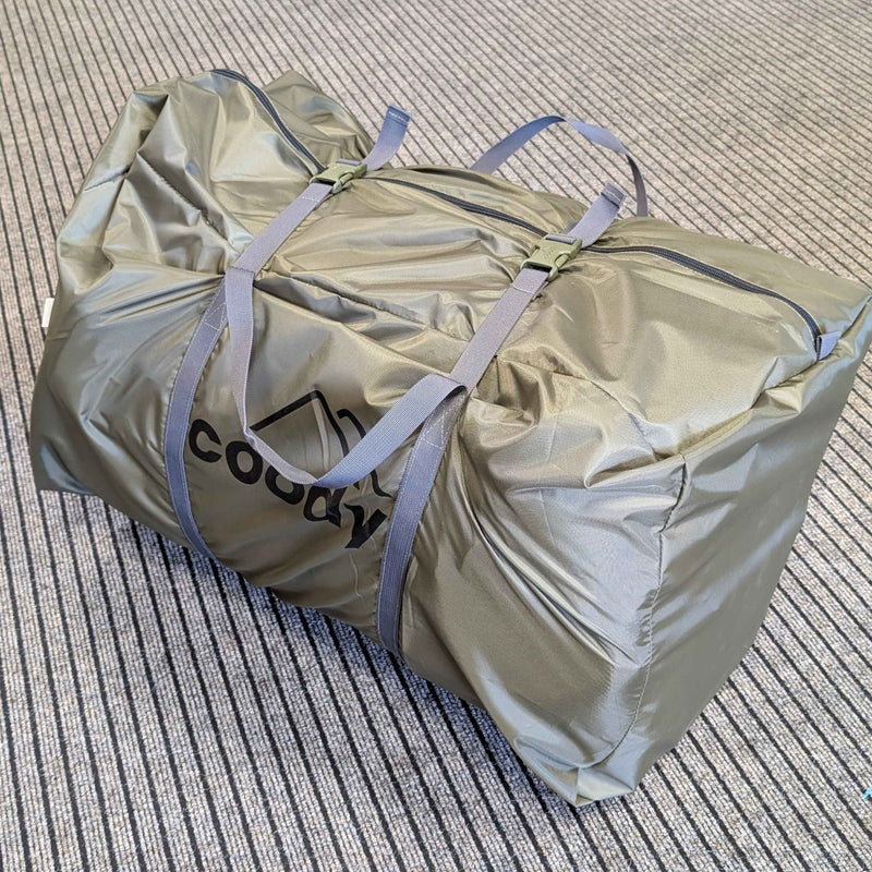 Coody Hub Forest Green (2-6 person) + Ground Sheet PVC + Carpet Coody Hub + Electric Pump