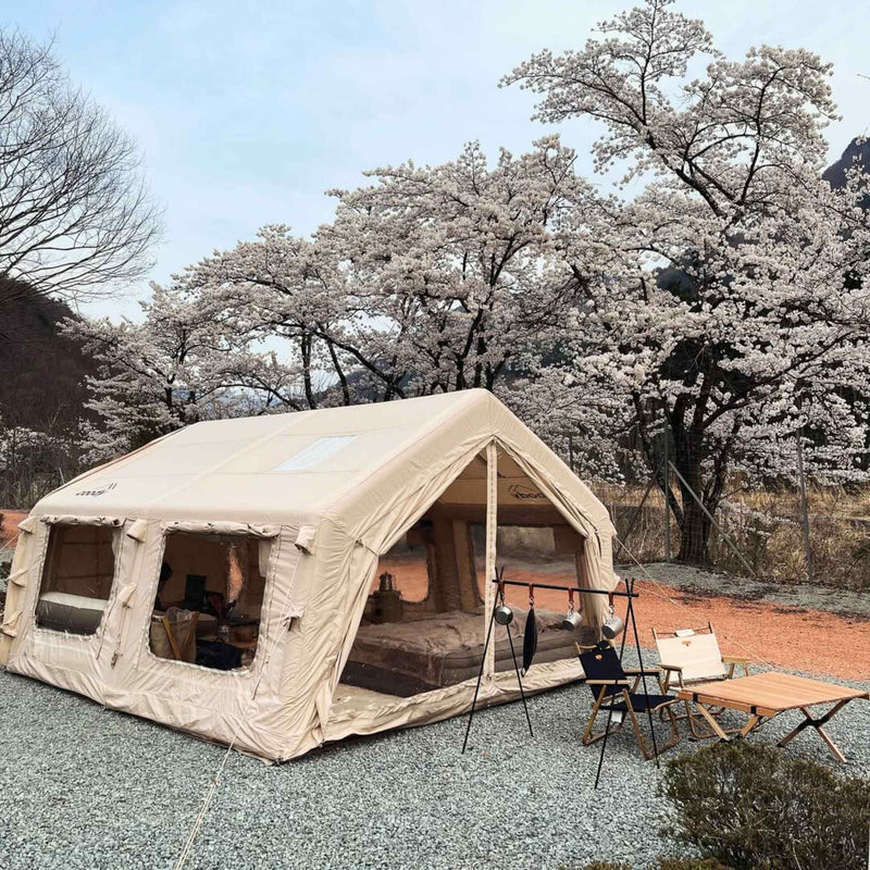 Coody 13.6 (Koala-5) Beige Inflatable Tent for Camping (2-8 person)