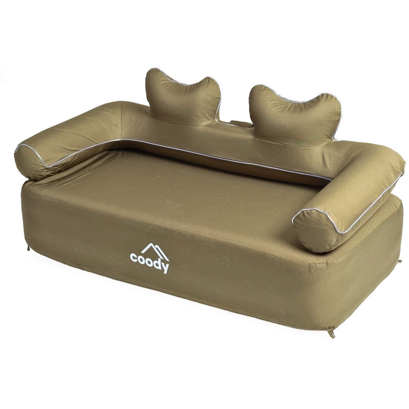 Coody Air Sofa Khaki Inflatable Camping Couch with Built-In Pump