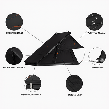 BlackPeak Ares Wedge Rooftop Camper Tent