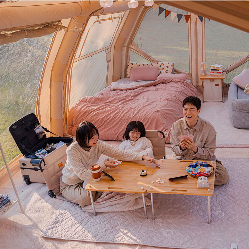 Coody Familia AirTent 17.2 Pro Beige- Inflatable Tent for Camping (2-10 Person)