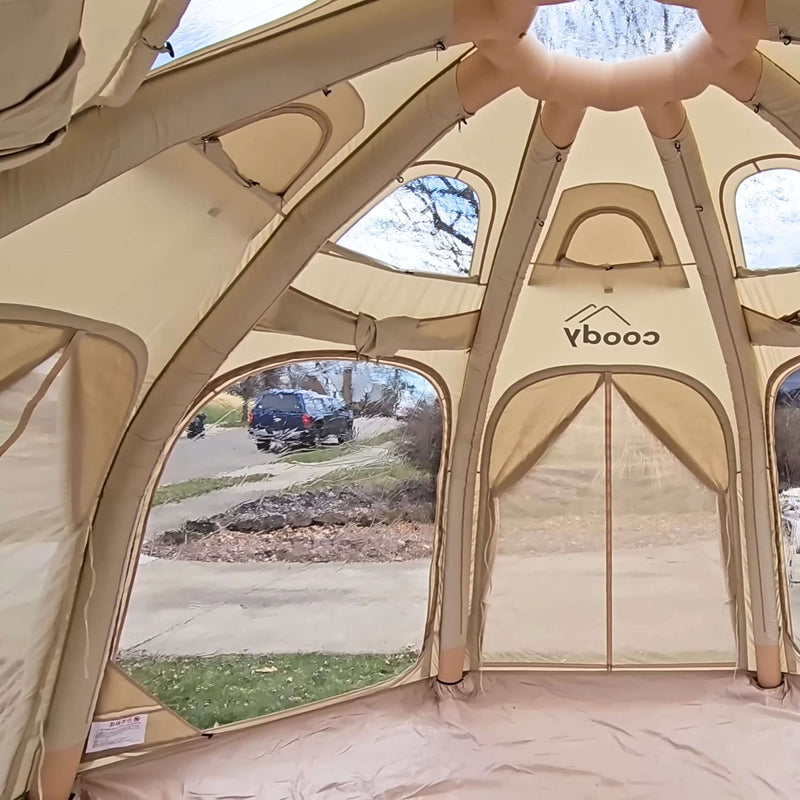 Coody Aurora Dome Beige - Luxury Inflatable Tent (2-4 person)