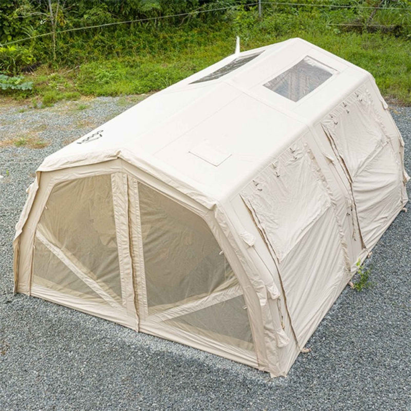 Coody Familia AirTent 17.2 Pro Beige- Inflatable Tent for Camping (2-10 Person)
