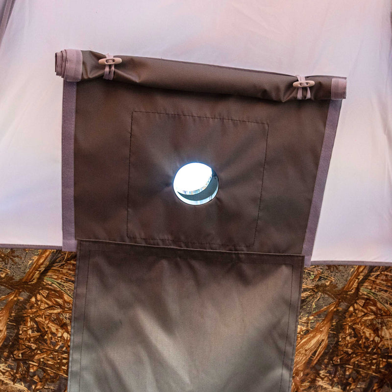 RBM Outdoors UP-5 - All-Seasons Double Layer Hot Tent for 2-6 person