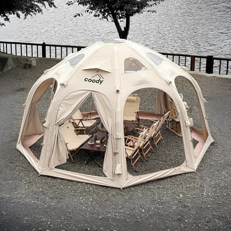 Coody Aurora Dome Beige - Luxury Inflatable Tent (2-4 person)