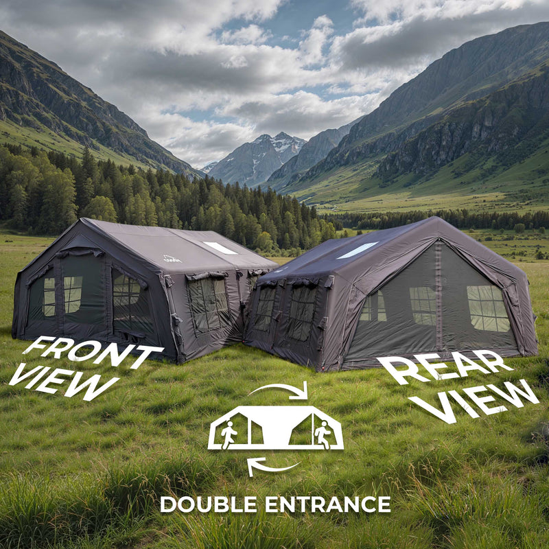 Coody 17.2 Black (2-10 person)+ RBM Wood Stove Caminus M