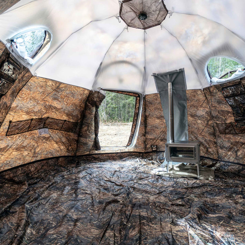 RBM All-Seasons tent  UP-5 for 2-6 person + Wood Stove Caminus M