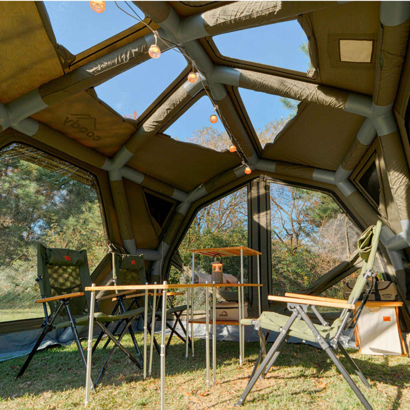 Coody Hub Pro Forest Green - Inflatable Tent for Camping (2-6 Person)