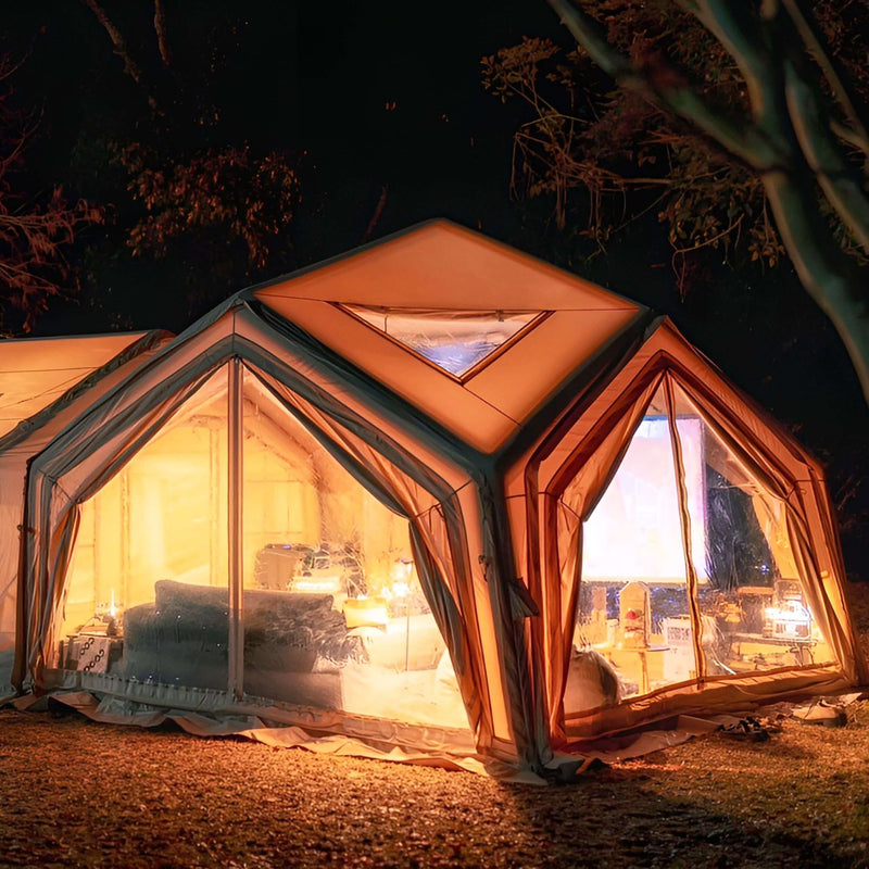 Coody Hub Shelter Beige - Inflatable Tent for Camping (2-6 Person)