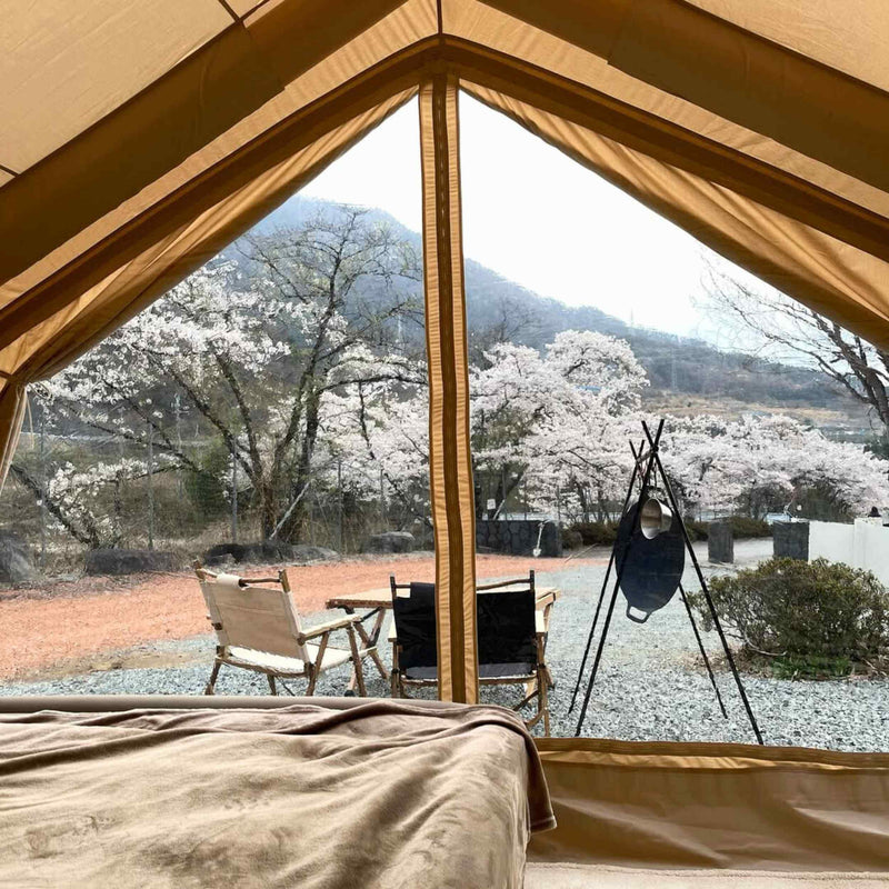 Coody 13.6 (Koala-5) Beige Inflatable Tent for Camping (2-8 person)