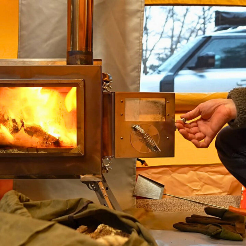 Coody 17.2 Black (2-10 person)+ RBM Wood Stove Caminus M