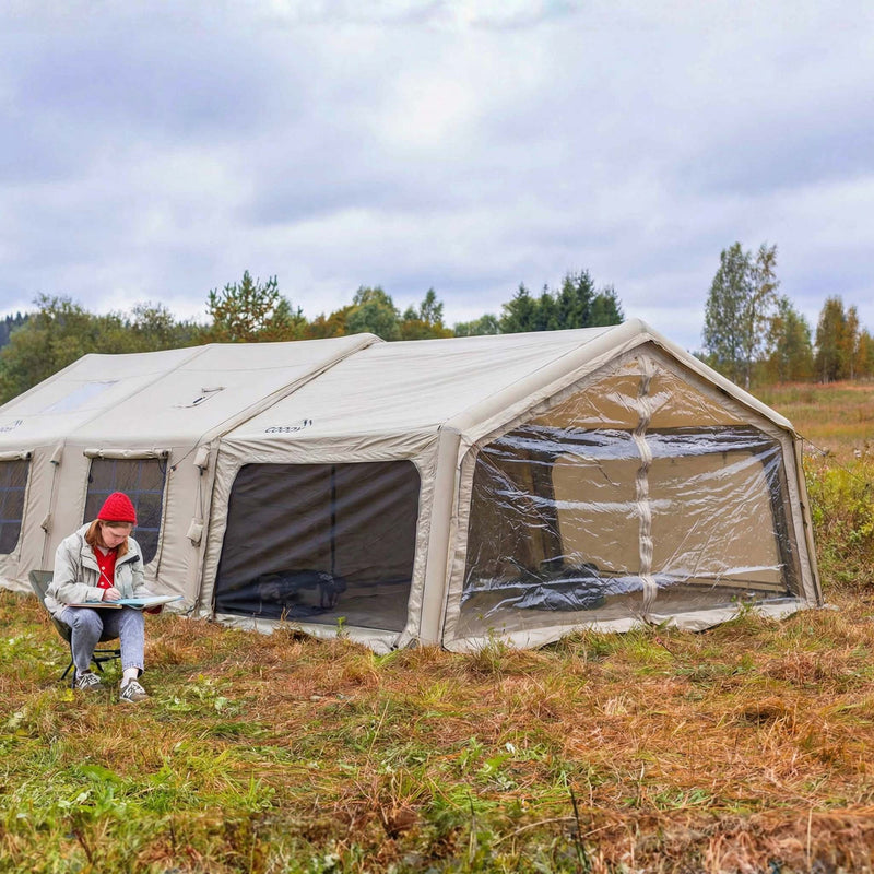 Coody AirTarp Beige - Inflatable Canopy for Tent 17.2, 13.6, Hub, 10.0