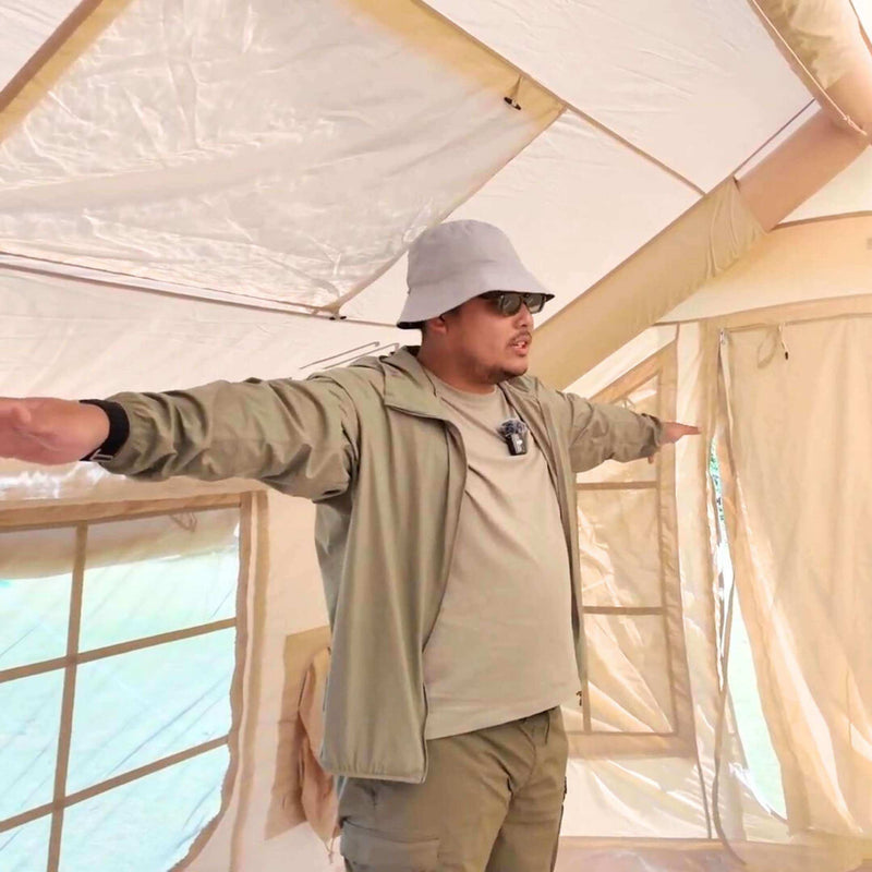 Coody 8.0 Beige Inflatable Tent for Camping (1-4 person)