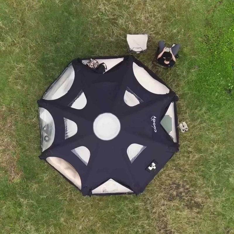 Coody Aurora Dome Black Luxury Inflatable Tent (2-4 person)