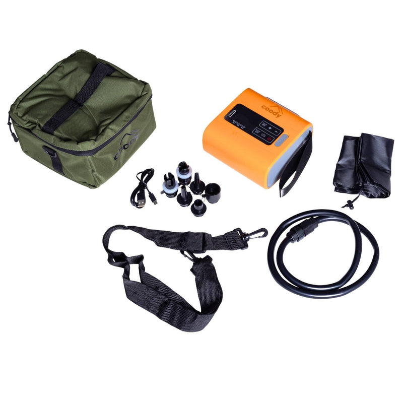 Coody Familia AirTent 17.2 PRO Gray (2-10 Person)+Electric Pump+TPU Door Gray+Ground Sheet