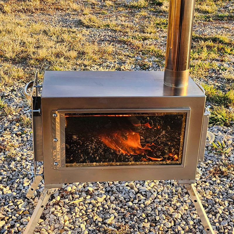 Coody 17.2 Black (2-10 person)+ RBM Wood Stove Caminus M
