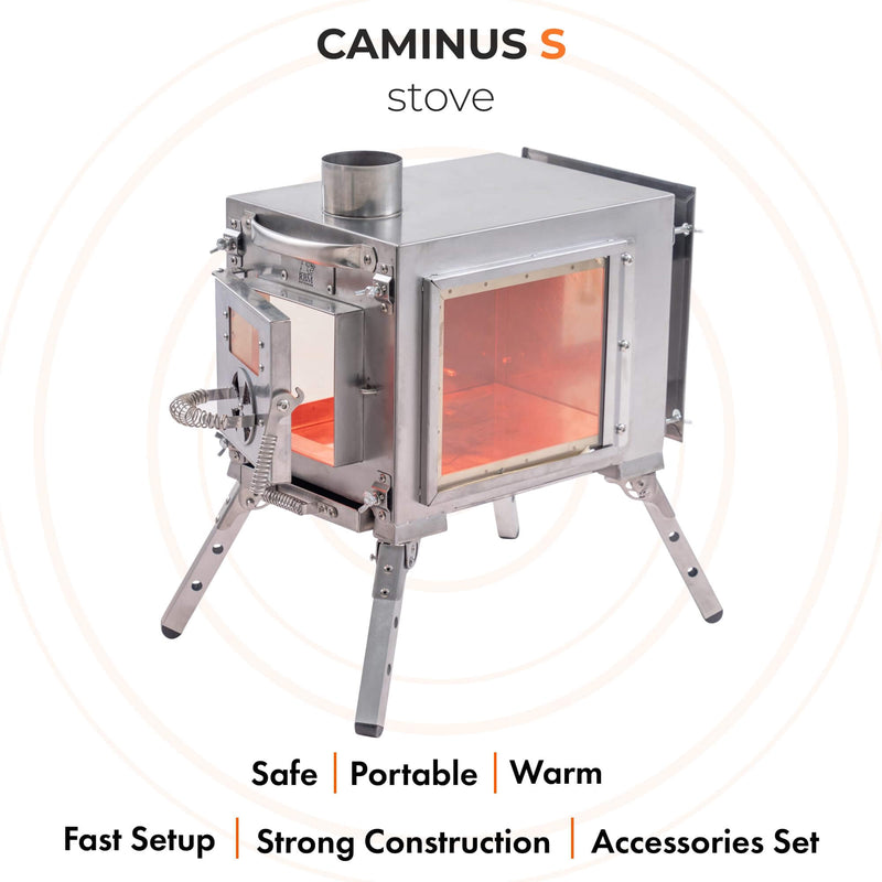 RBM Small Wood Stove With Fire-Resistant Glass «Caminus S»
