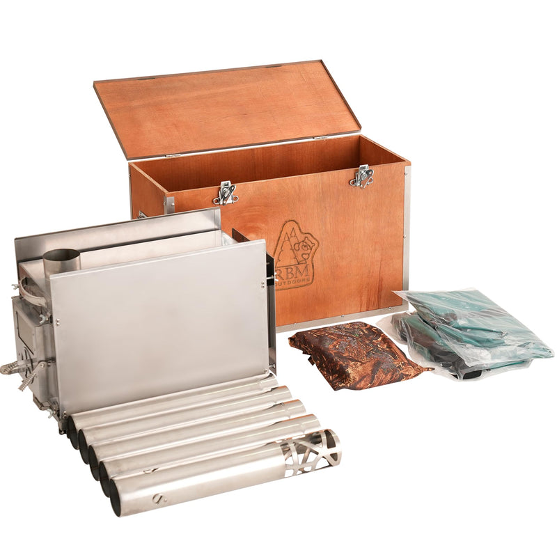 Coody 17.2 Black (2-10 person)+ RBM Wood Stove Caminus M