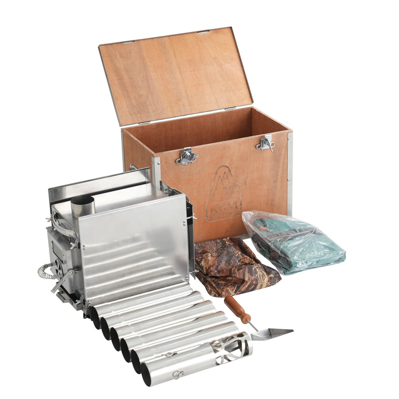 RBM Panda Medium Sunny Beige (1-4 person) + RBM Wood Stove Caminus S