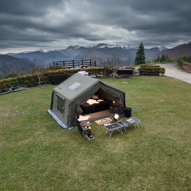 Coody 10.0 Forest Green Inflatable Tent for Camping (2-4 person)