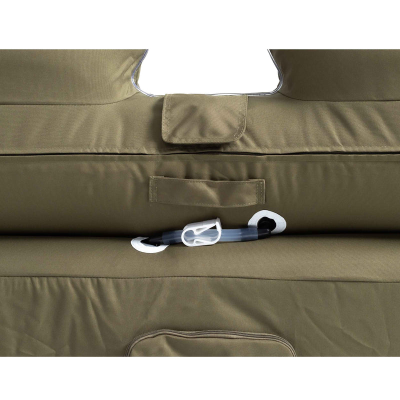 Coody Air Sofa Khaki Inflatable Camping Couch with Built-In Pump