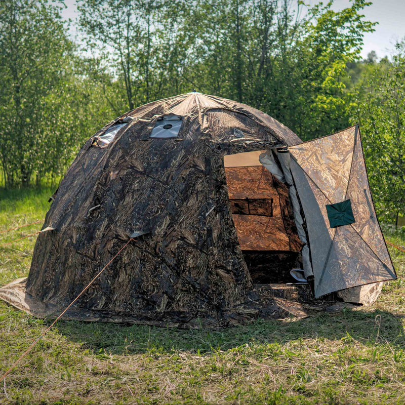 RBM Outdoors UP-2 - All-Seasons Double Layer Hot Tent for 2-4 person