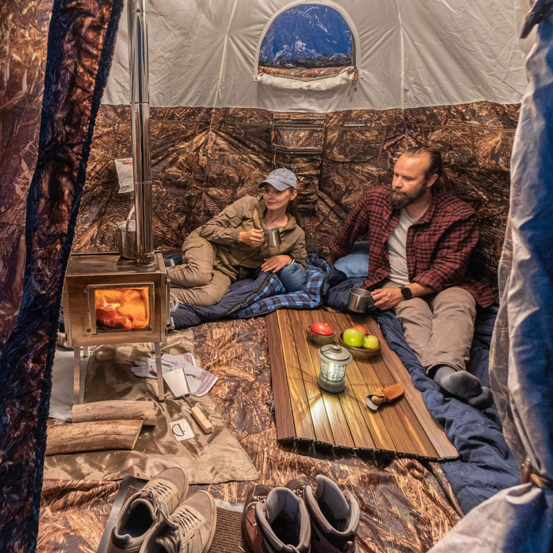 RBM Outdoors UP-2 Mini - All-Seasons Double Layer Hot Tent for 1-3 person