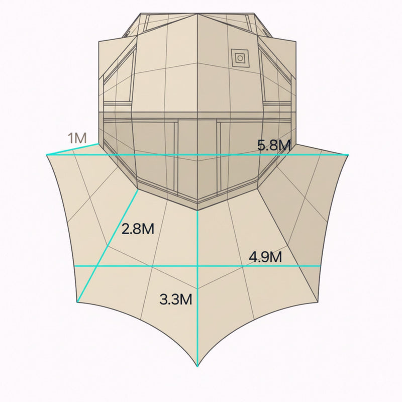 Coody | RBM Bestona Inflatable Tent for 2-4 Person (Beige)