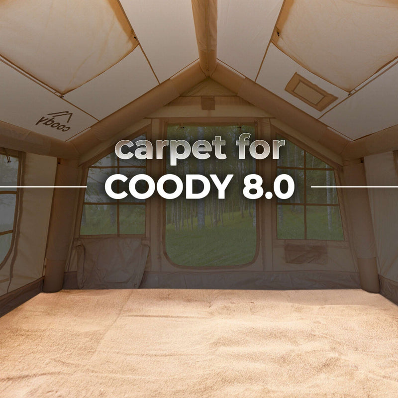 Coody Carpet – Tailored for Coody Familia AirTent 8.0 (Beige)