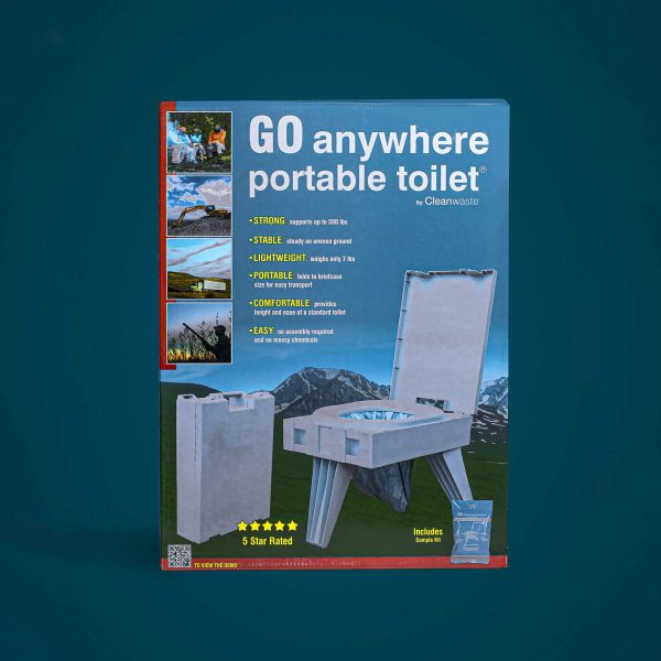 Cleanwaste GO Anywhere Portable Toilet - Gray — photo 4