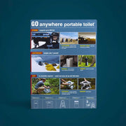 Cleanwaste GO Anywhere Portable Toilet - Gray — photo 5