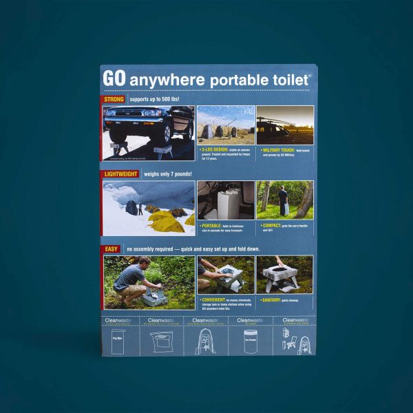 Cleanwaste GO Anywhere Portable Toilet - Gray — photo 5