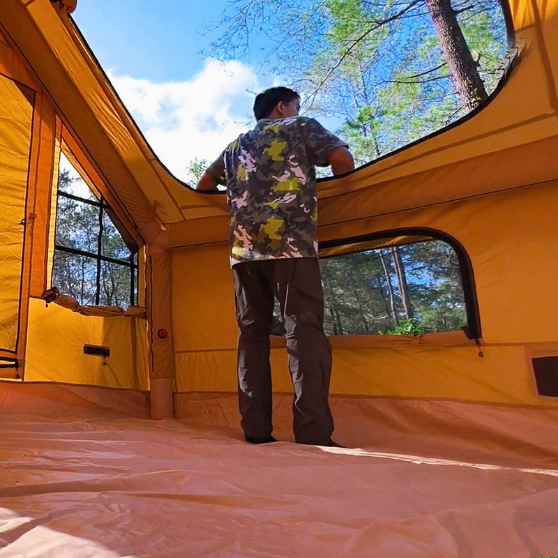 RBM Panda Medium Sunny Beige (1-4 person) + RBM Wood Stove Caminus S