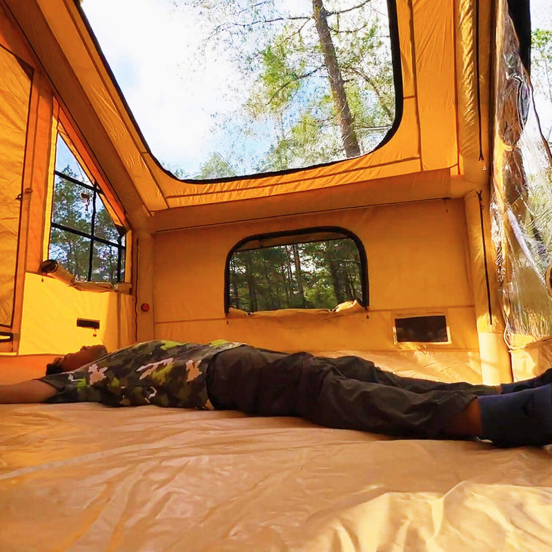 RBM Panda Medium Sunny Beige (1-4 person) + RBM Wood Stove Caminus S