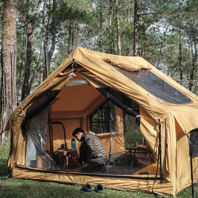 RBM Outdoors Panda Medium Sunny Beige Inflatable tent for Camping (1-4 person)