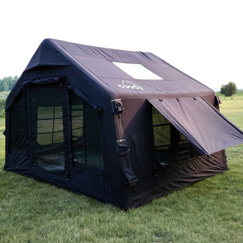Coody 8.0 Black - Inflatable Tent House for Camping 1-4 person