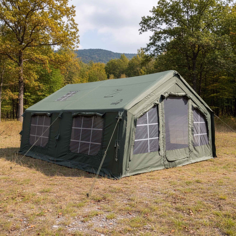 Coody 17.2 (Koala-7) Forest Green Large Inflatable Tent for Camping (2-10 person)